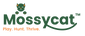 Mossycat logo - cat icon with wordmark